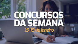 50 concursos abrem inscrições para 8.782 vagas na semana de 15 de janeiro