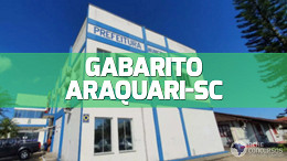 Gabarito Araquari-SC 2024 é divulgado pela Unioeste