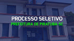 Prefeitura de Piratuba-SC abre vagas Agente de Serviços Gerais