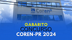 Gabarito Coren-PR 2024 sai pelo Quadrix