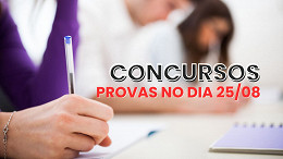 Concursos: veja quais terão provas no dia 25 de agosto