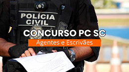 Concurso PC SC: próximo edital para Agentes e Escrivães, afirma delegado