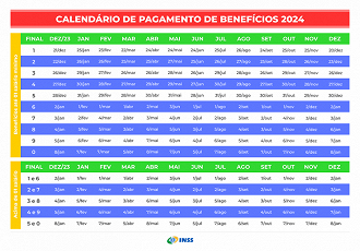 Calendário do INSS em 2024 terá ainda dois pagamentos - INSS