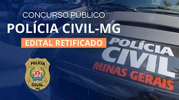 Concurso da Polícia Civil-MG tem alterações; veja o que muda