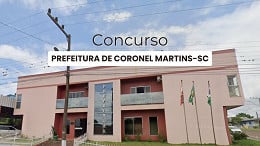 Prefeitura de Coronel Martins-SC abre concurso para Coordenador de Controle Interno