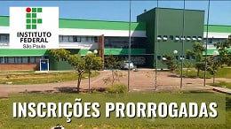 Edital IFSP com 53 vagas prorroga inscrições