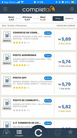 Aplicativo Completa Aí - App Store