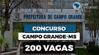 Edital Campo Grande-MS 2025 é publicado! 300 vagas para Merendeiras