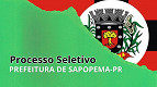 Processo Seletivo Prefeitura de Sapopema-PR 2025 - Edital e Inscrição